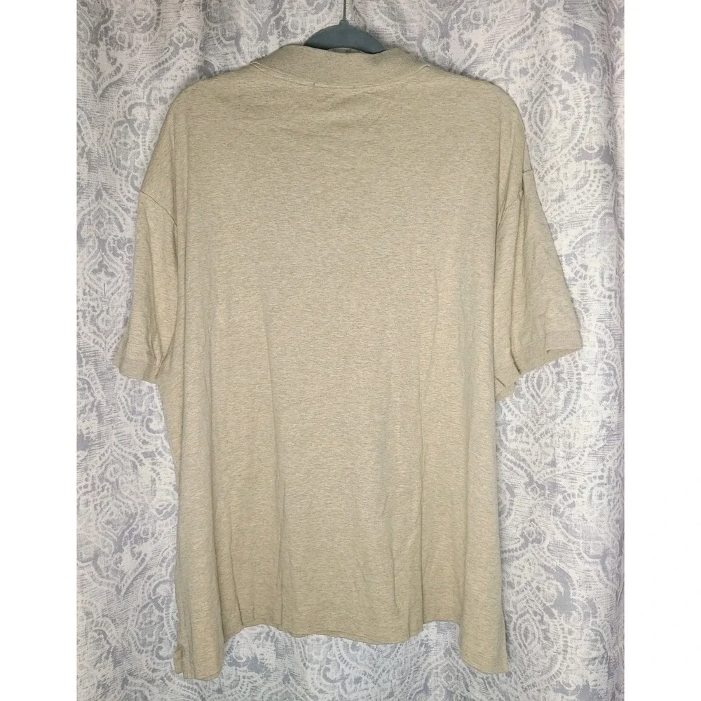 Polo Ralph Lauren Big & Tall Polo Shirt 2XB Beige Heather Pony Logo Short Sleeve